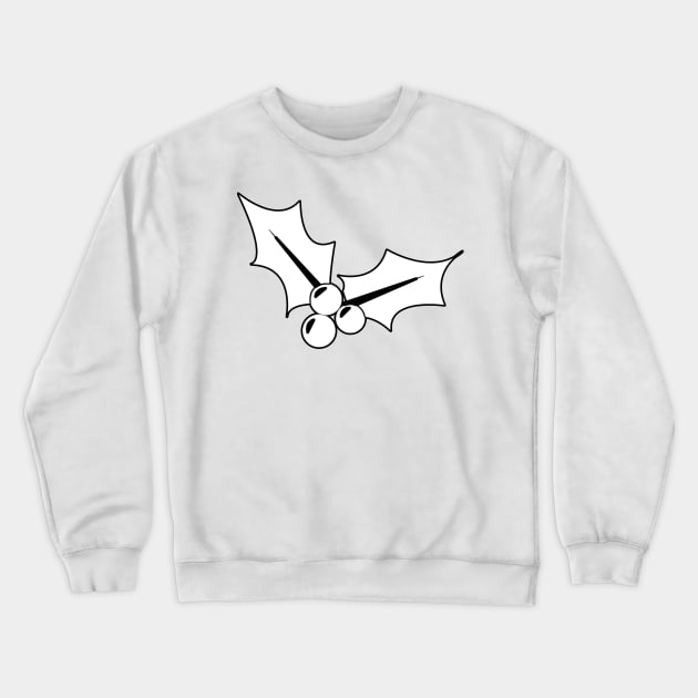 Christmas Mistletoe - Black and White 4 Crewneck Sweatshirt by art-by-shadab